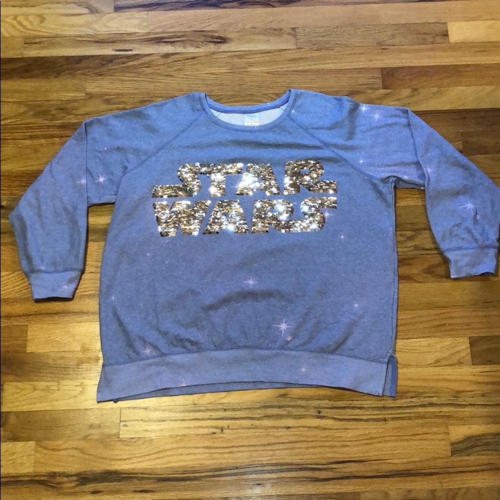 Disney Star Wars Changing Color Sequins Sweater